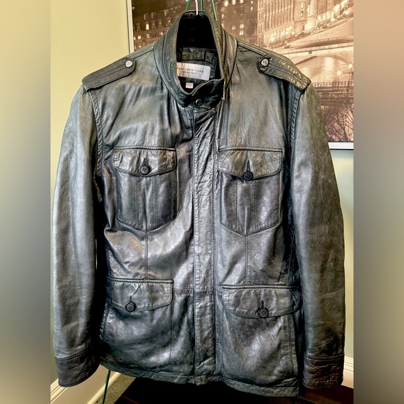 Good Preowned Condition Men's Marc New York by Andrew Marc Leather Jacket. - Picture 1 of 15